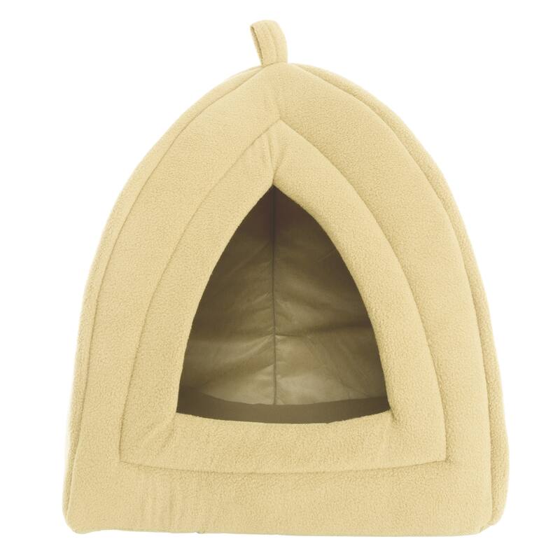 Petmaker Cozy Kitty House Cave Plush Cat Tent Bed with Removable Foam Cushion