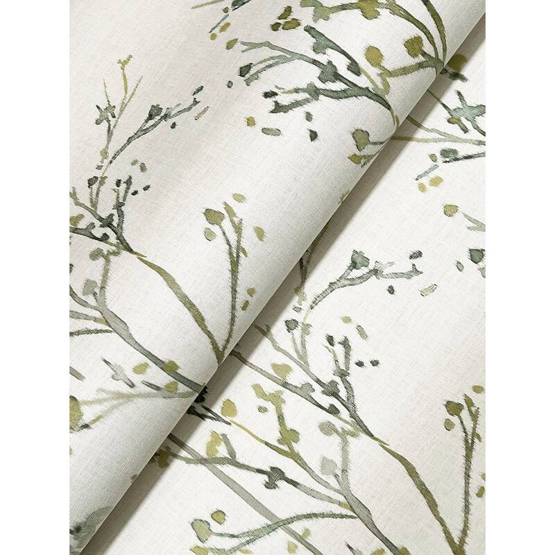 A-Street Prints Silverling Moss Budding Branches Wallpaper