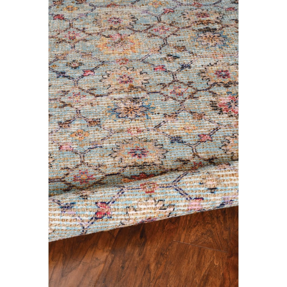 The Curated Nomad Lamartine Hand-woven Jute Floral Medallion Area Rug