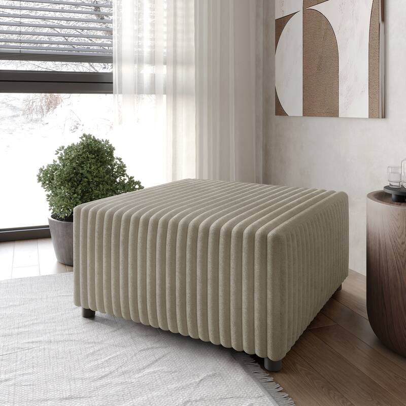 CraftPorch Luxurious Velvet Upholstered Ottoman