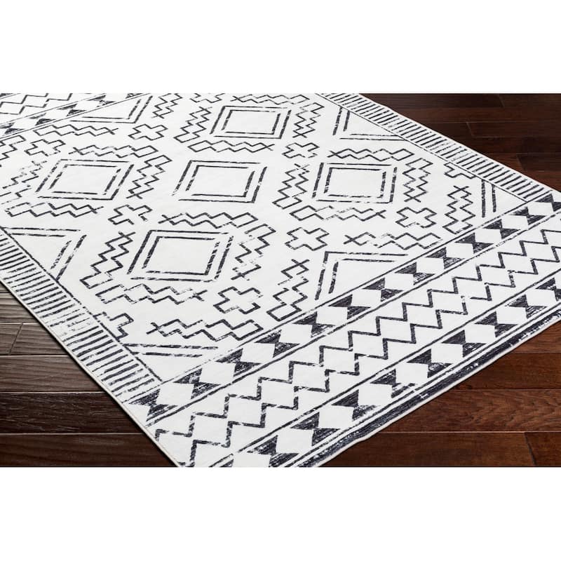 Livabliss Scandinavian Lavable Tribal Washable Area Rug