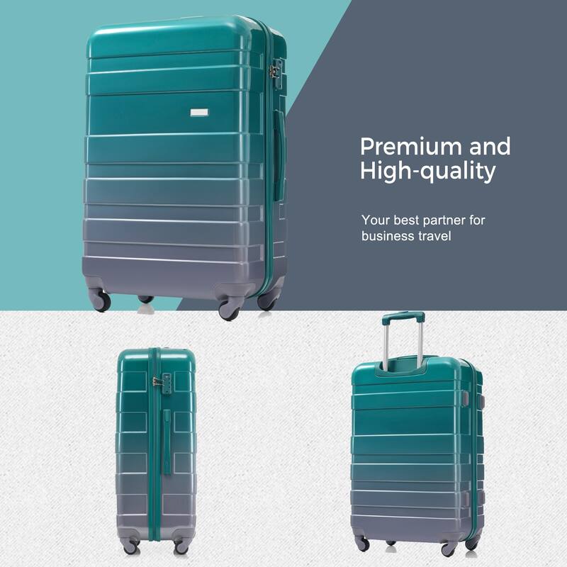 New Model Hardshell ABS Expandable Waterproof Travel Luggage Sets, Lightweight Durable Suitcases Set w/Tsa Lock & Wheels, 3PC