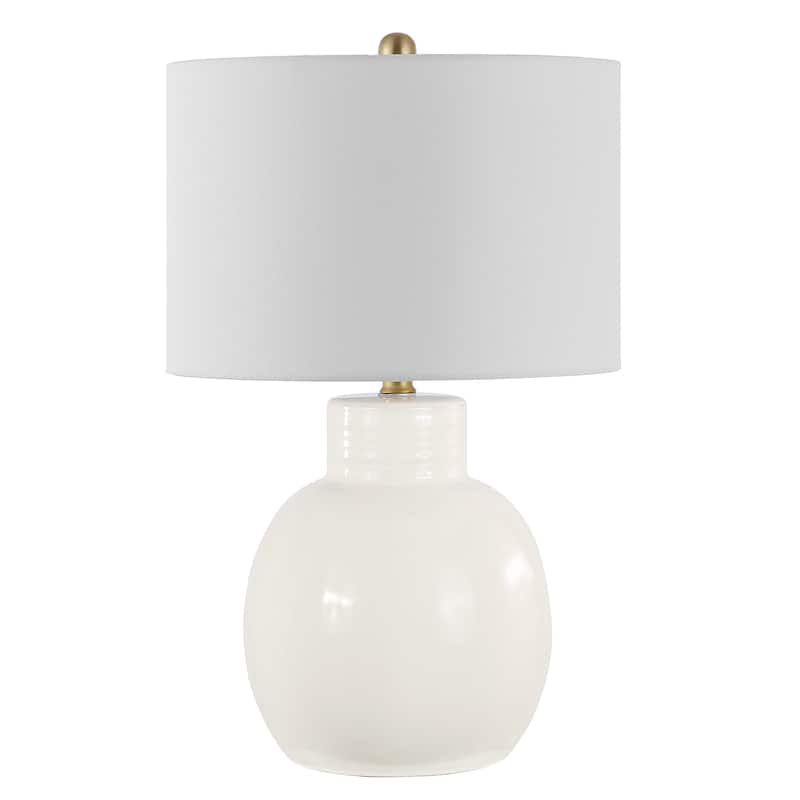 SAFAVIEH Lighting Syra 24-inch Ceramic LED Table Lamp - 15" W x 15" L x 24" H