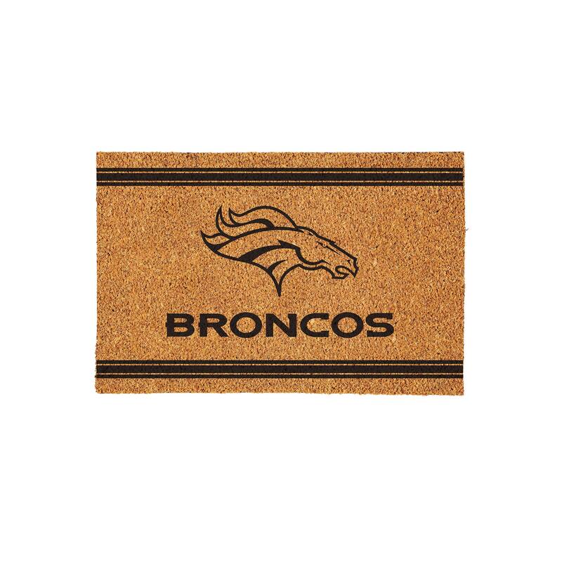 Denver Broncos Monochrome Indoor/Outdoor Coir Door Mat