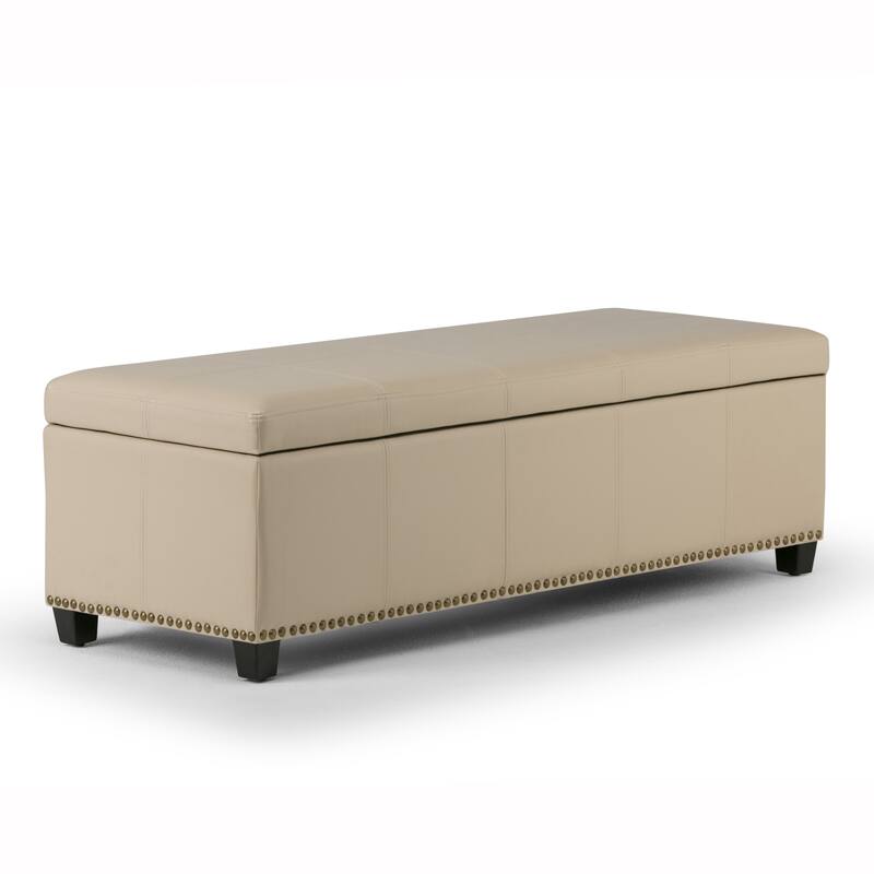 WYNDENHALL Stanford Upholstered Storage Ottoman