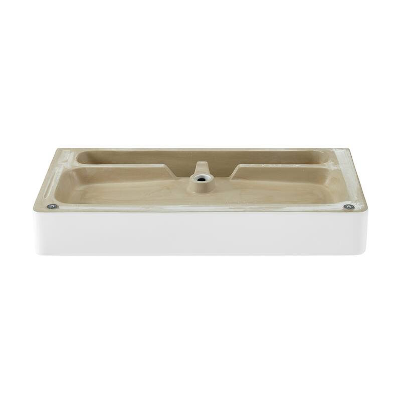 Swiss Madison SM-CS743 Carre 36" Rectangular Ceramic, Stainless Steel