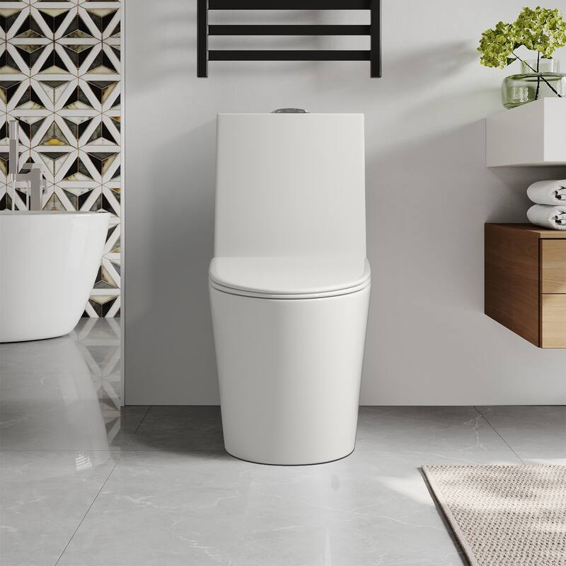 Giving Tree One Piece 1.1 GPF/1.6 GPF Dual Flush Elongated Toilet - N/A