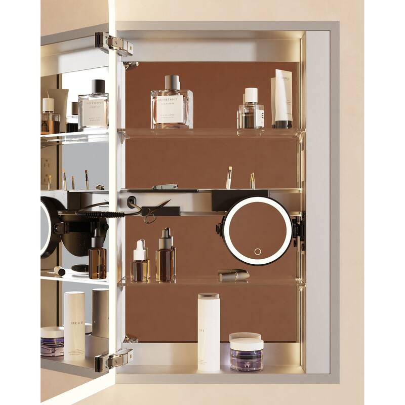 Robern GR2440D4FP1N Presence 23-1/4" x 39-3/8" Lighted Frameless