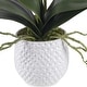 preview thumbnail 4 of 2, Uttermost 60178 Cami Orchid 24" Tall Ceramic Faux Flora Planter