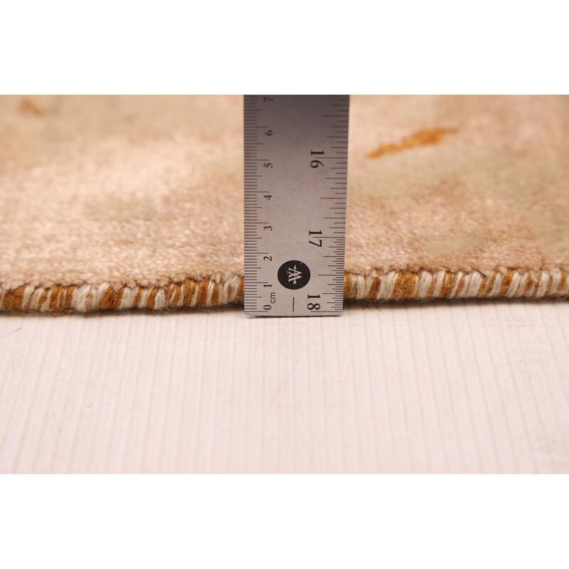 ECARPETGALLERY Hand-knotted Legacy Light Khaki Silk, Wool Rug - 5'5 x 7'10