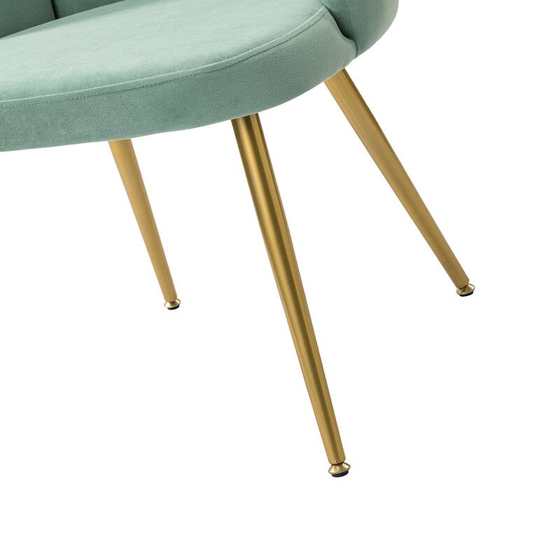 Anjela Comfy Dining Furniture Set 0f 4 with Metal Legs by HULALA HOME