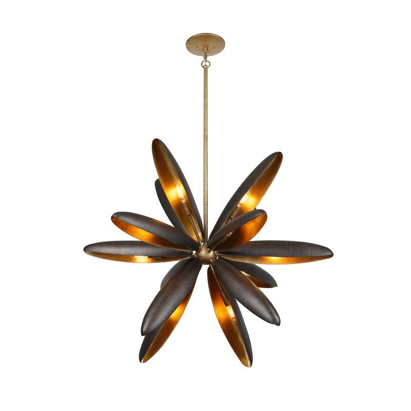 Estrella Del Mar 14-Light Chandelier in Centura with Burnished Gold