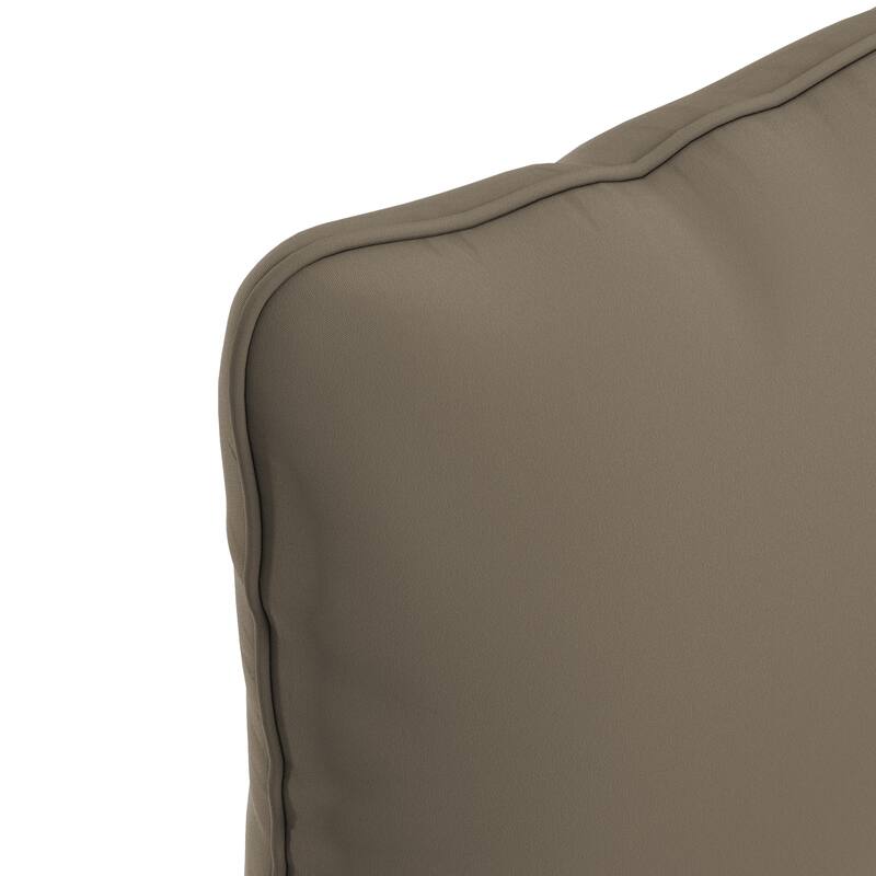 California Umbrella Outdoor Deep Seat Cushion Set, 24" x 48", Sunbrella Fabric, Densified Fiber Fill