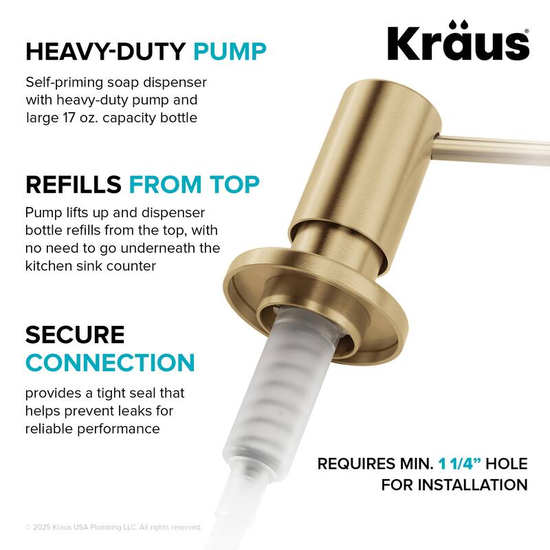 Kraus Kitchen Soap and Lotion Dispenser