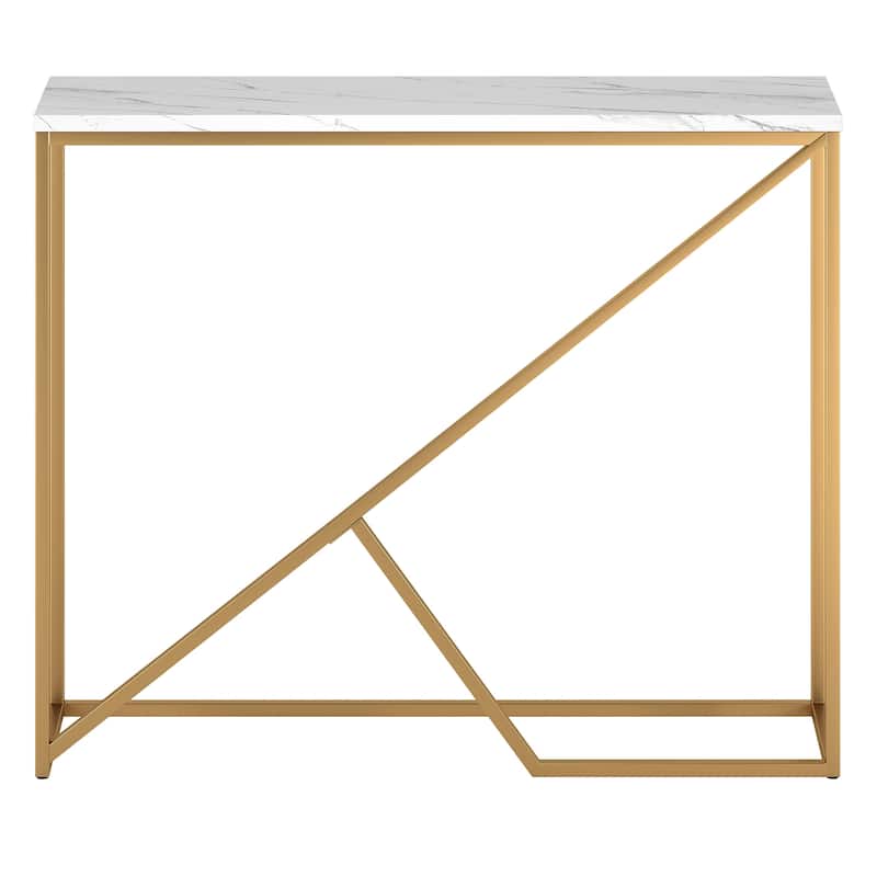 Stella 36" Wide Console Table with Faux Marble Top