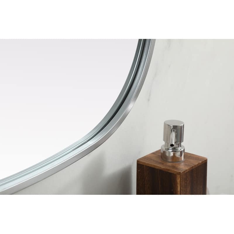 Indigo Home Metal Frame Oval Mirror 24x40 Inch