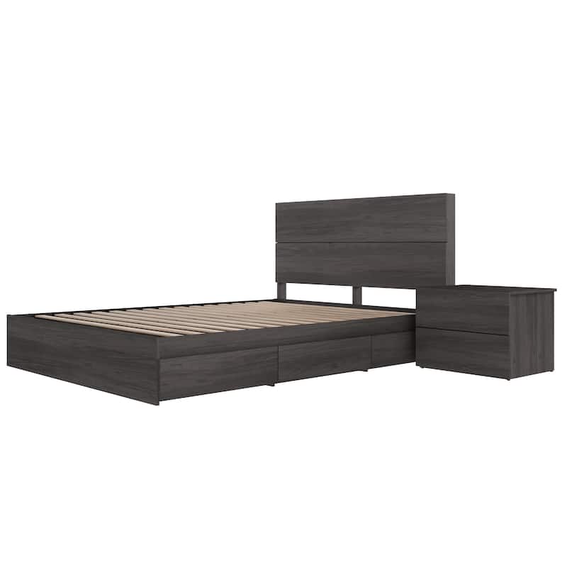 Milo 3-Piece Reversible Storage Bedroom Set