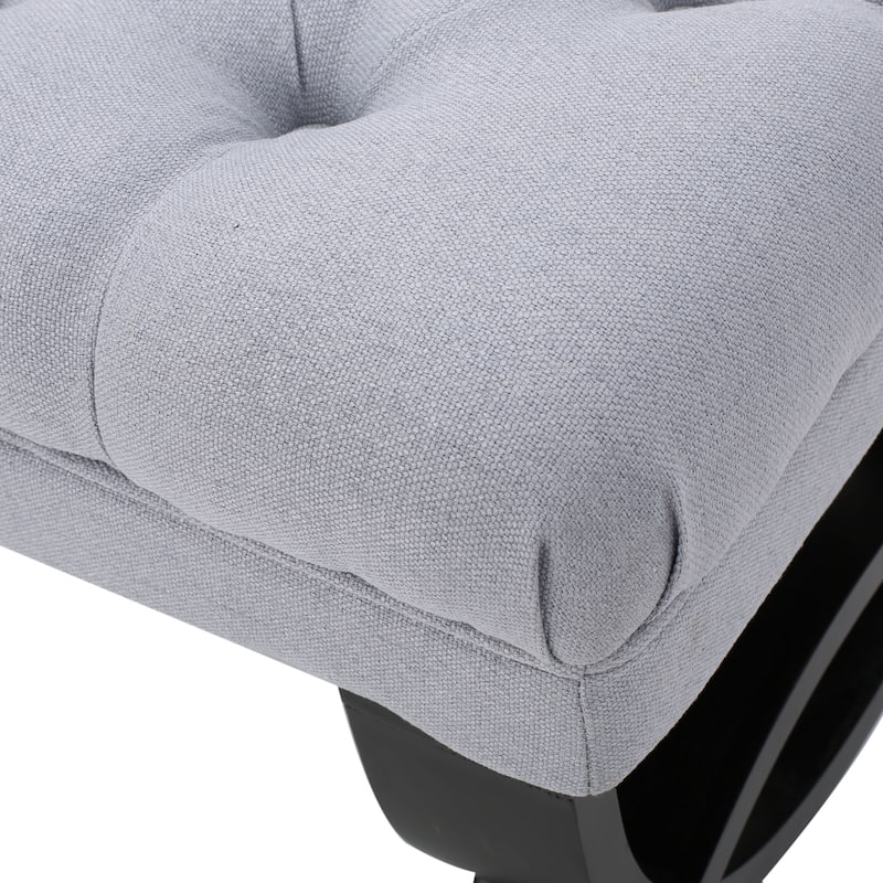 Scarlette Tufted Fabric Ottoman Bench by Christopher Knight Home - 41.00" L x 17.25" W x 16.75" H