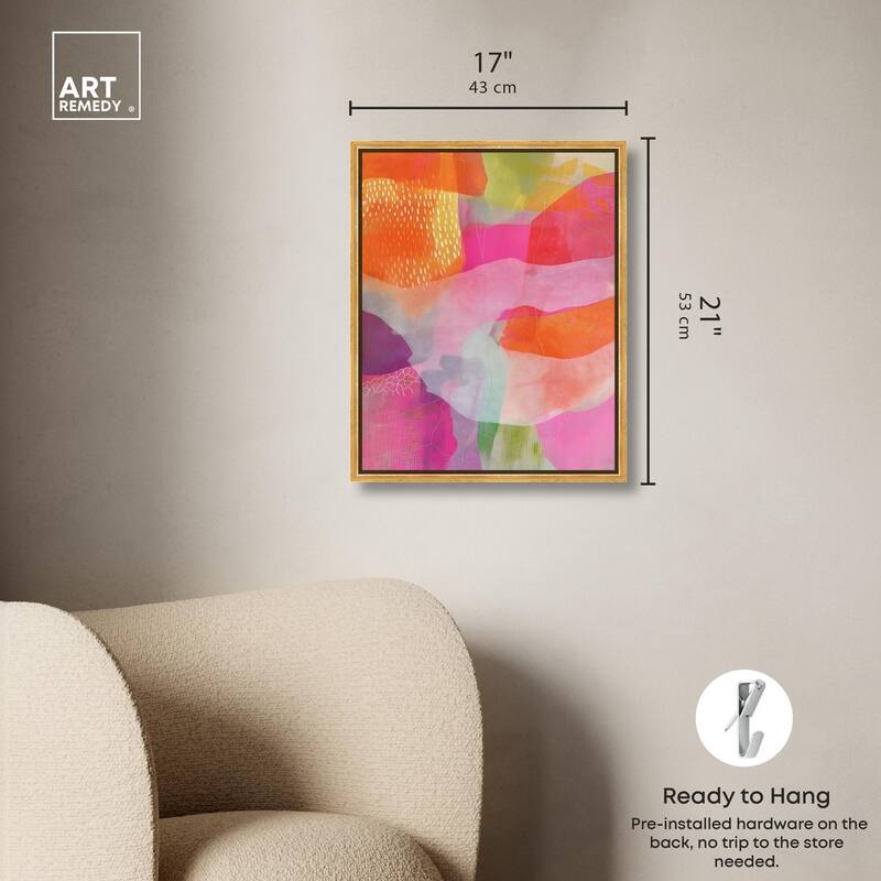 Garnet Gleam IV Canvas by Art Remedy