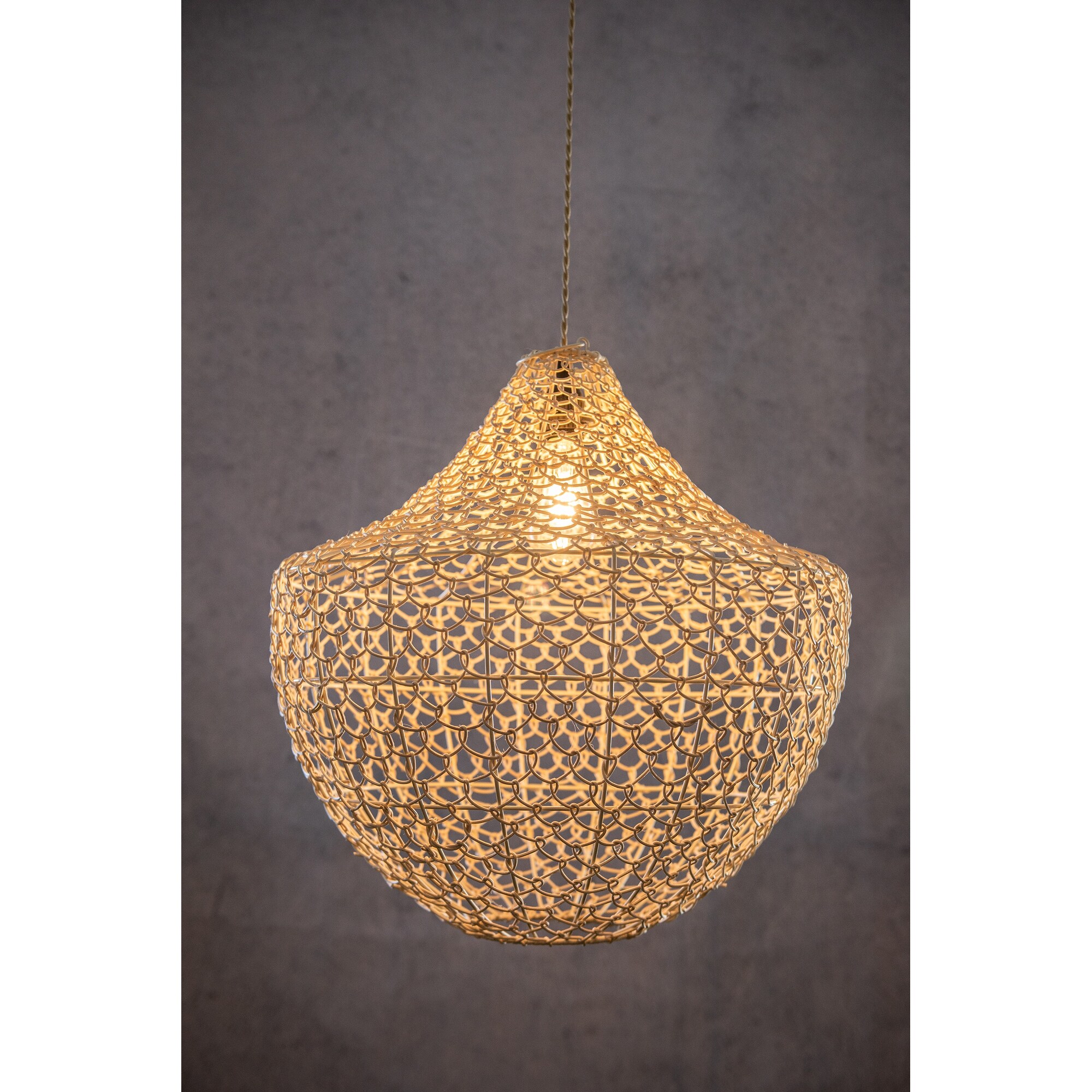 Woven Basket Pendant Light Natural Rattan Hanging Bamboo Light 16 Wide