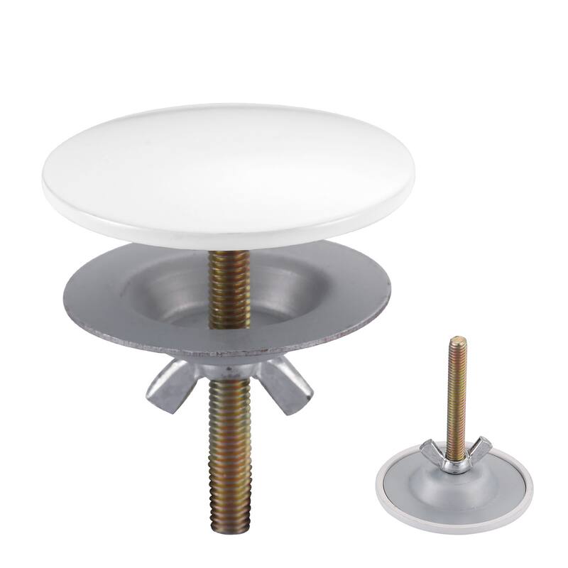 WOWOW Sink Hole Cover Fits 0.31 to 1.89" Holes, Easy Install - Biscuit White - 1 Pack