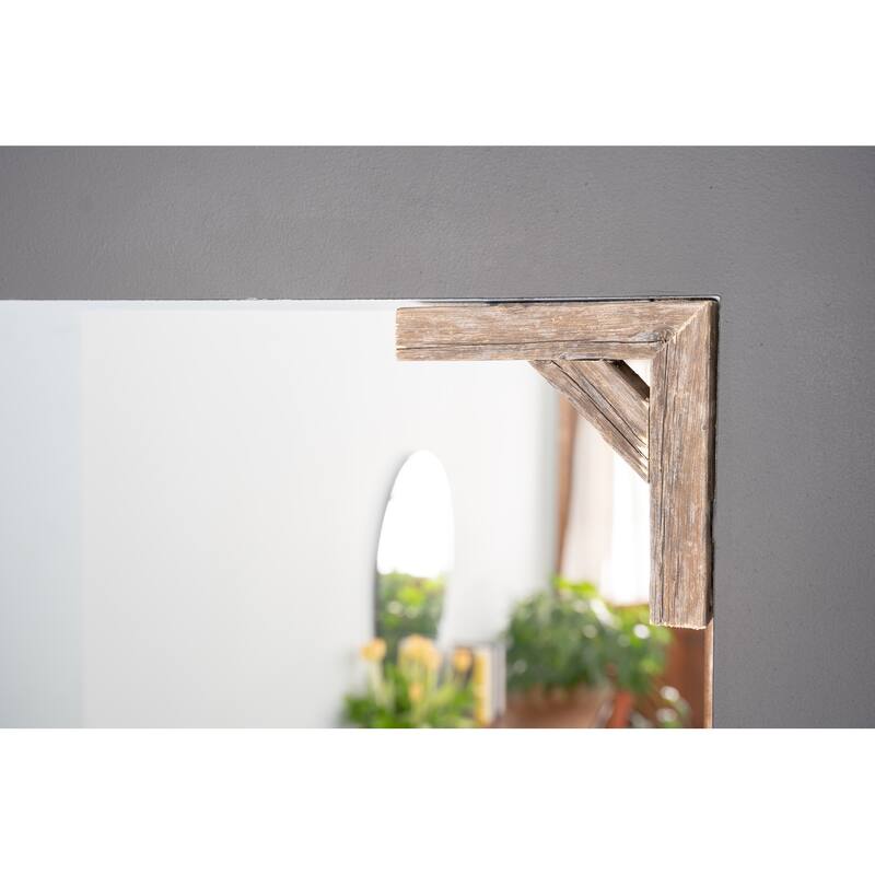 Set of 2 Natural Weathered Gray Corbels - 8 x 8" x 2.5"