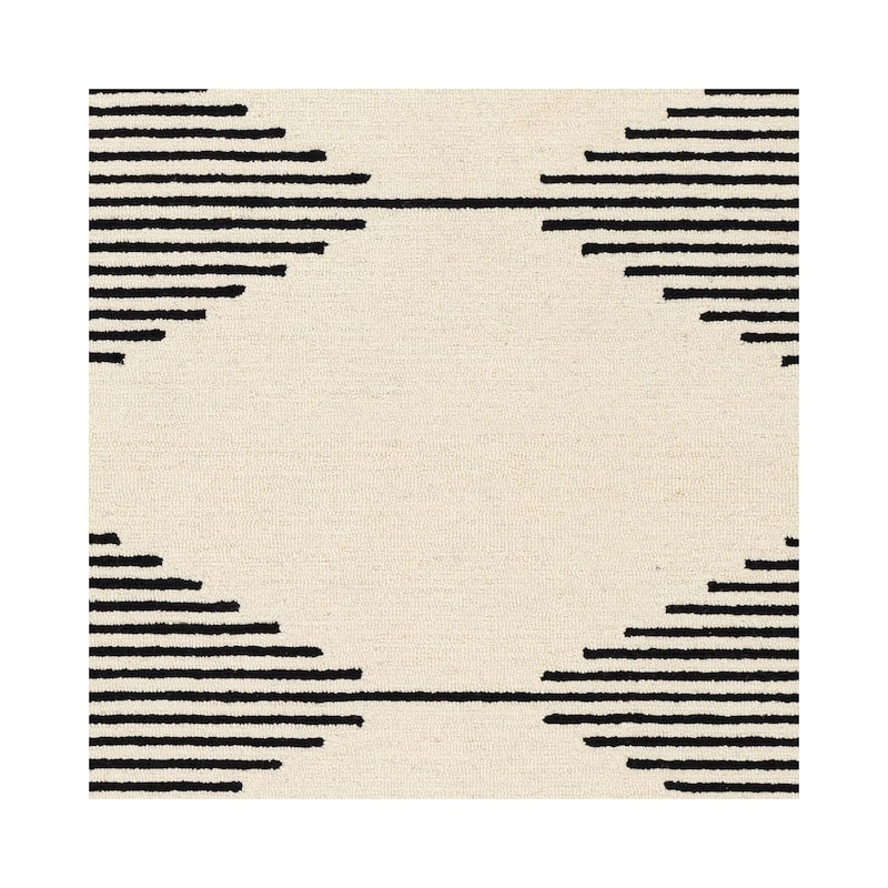 Livabliss Granada Minimalist Diamond Hand Tufted Area Rug