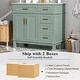preview thumbnail 7 of 13, Homy Casa 30 in. Bathroom Vanity with Ceramic Sink, Free-Standing Storage Cabinet with 2 or 3 Drawers