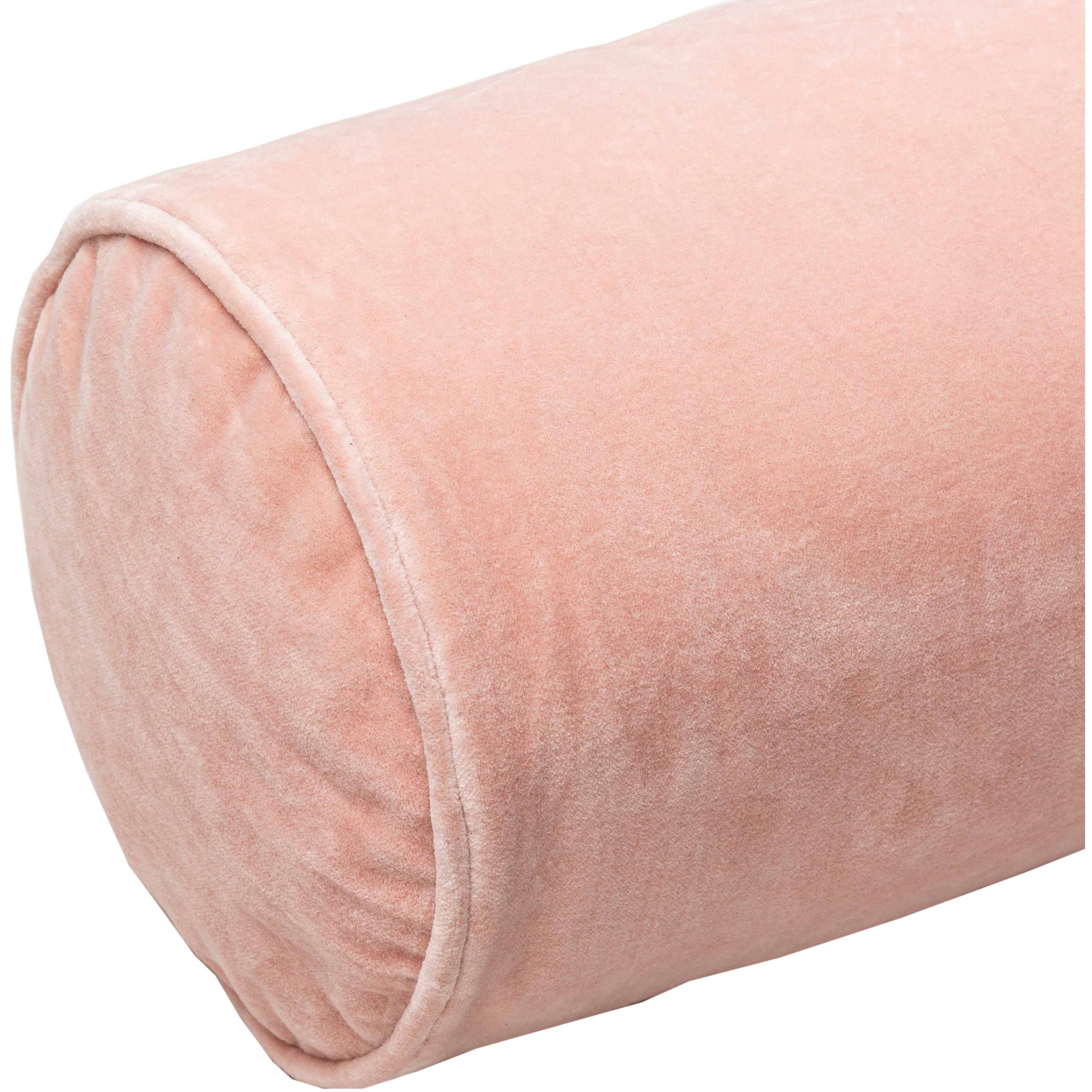 Pink velvet bolster pillow online