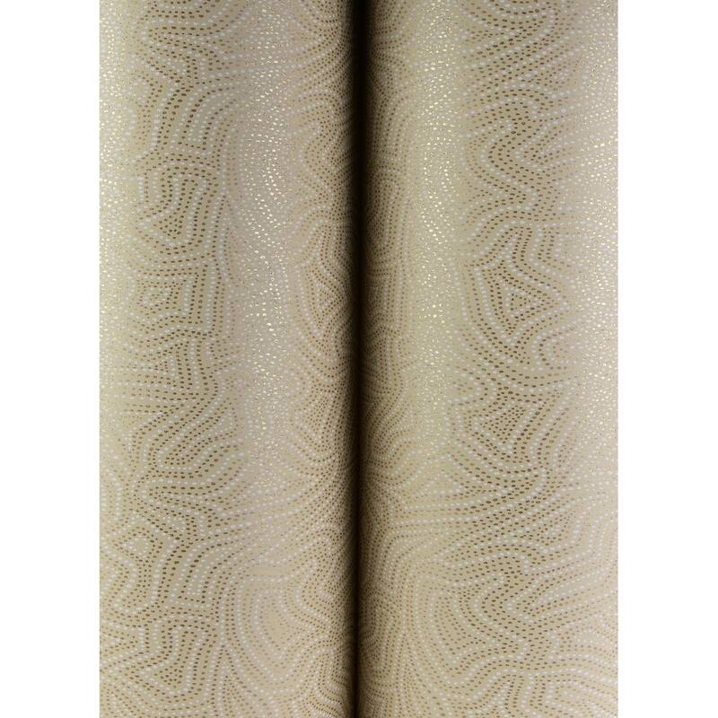 A-Street Prints Hollenback Gold Dotted Abstract Wallpaper