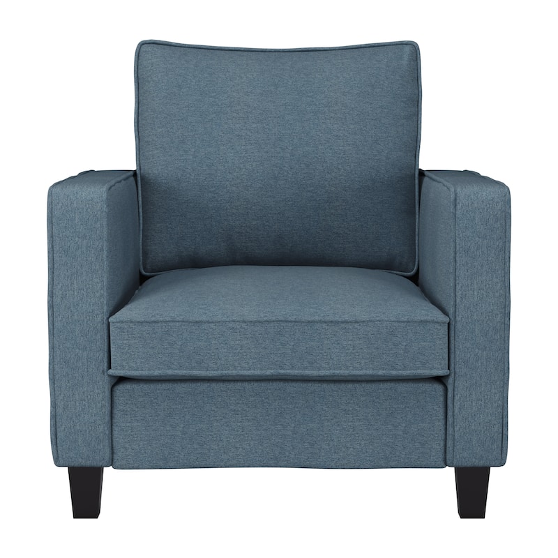 2 Piece Georgia Accent Chair with Ottoman Set