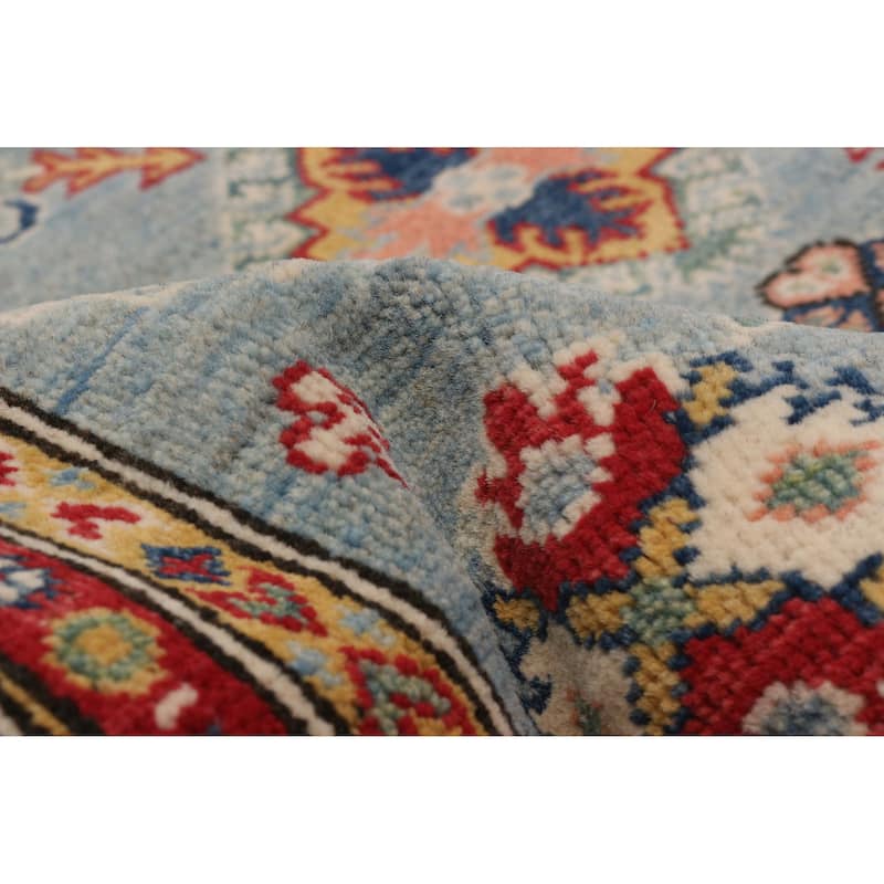 ECARPETGALLERY Hand-knotted Uzbek Ghazni Blue Wool Rug - 4'11 x 7'3
