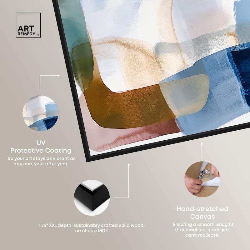 Contoured Calm I Canvas by Art Remedy