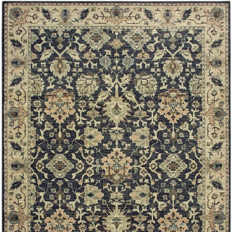 HomeRootsOriental Traditional Rectangle Area Rug - 153.54' X '118.11' X '0.32