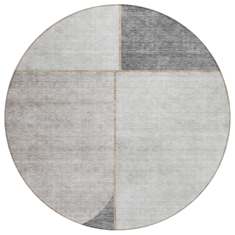 Machine Washable Indoor/ Outdoor Chantille Simple Modern Rug