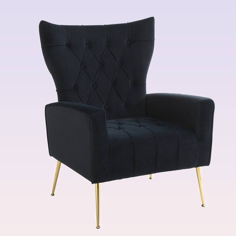 Modern Accent Chair with Ottoman for Living Room