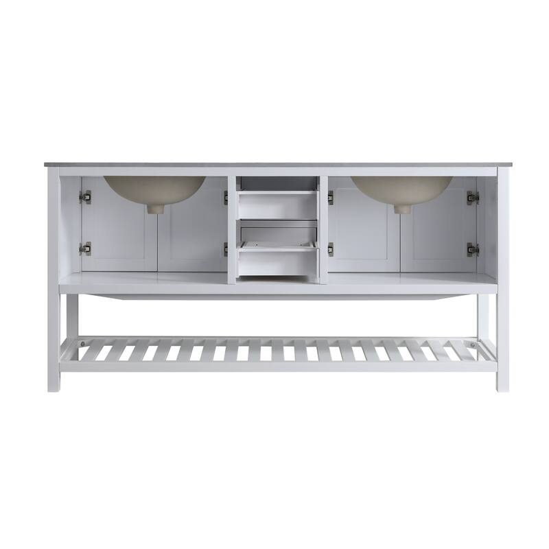 Monaco 72" Double Sink Vanity Base Only