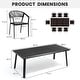 preview thumbnail 16 of 28, 9/11/13-Piece Patio Dining Set Outdoor All-Weather Aluminum Dining Table and Woven Twist Wicker Stackable Chairs