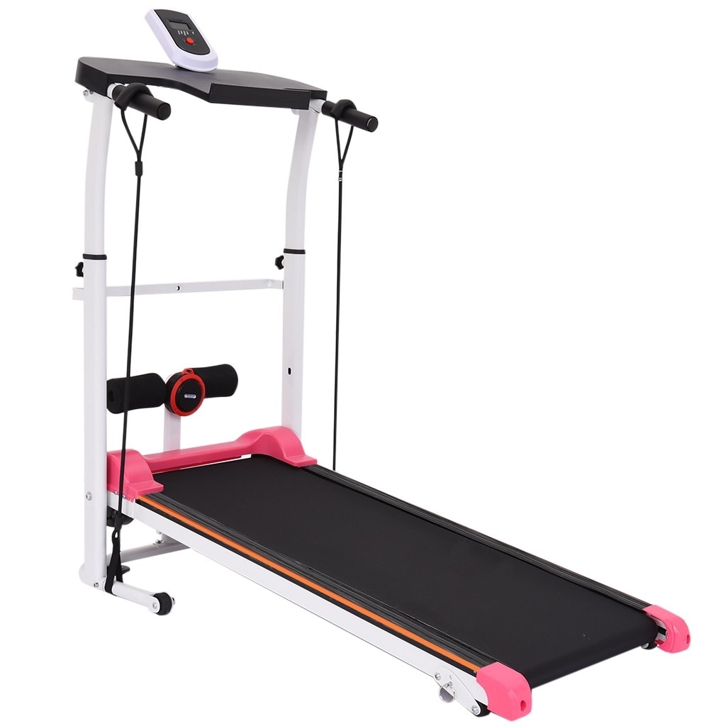 Foldable Manual Walking Treadmill No Need To Plug In Bed Bath