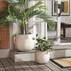 preview thumbnail 2 of 26, SAFAVIEH Outdoor Kane Cement Ficonstone Planter Pot (Set of 2) - 16Wx16Dx14