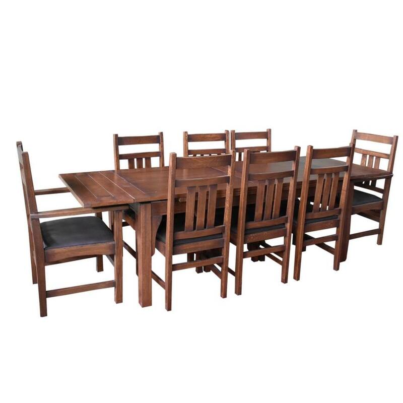 Mission Stow Leaf Table with 401 Chair Dining Set