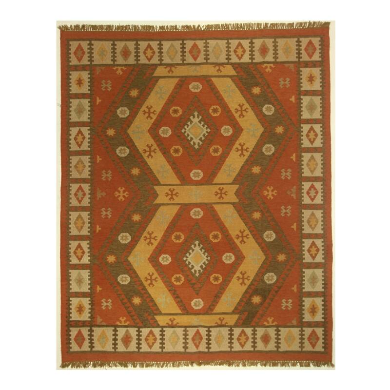 Desert Red Area Rug - 8' 0'' X 10' 0'' - 8' 0'' X 10' 0''