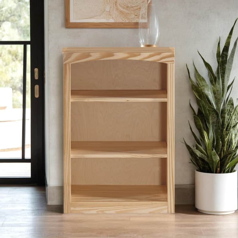 Arch+Haven Unfinished Solid Pine Bookcase - 24x36
