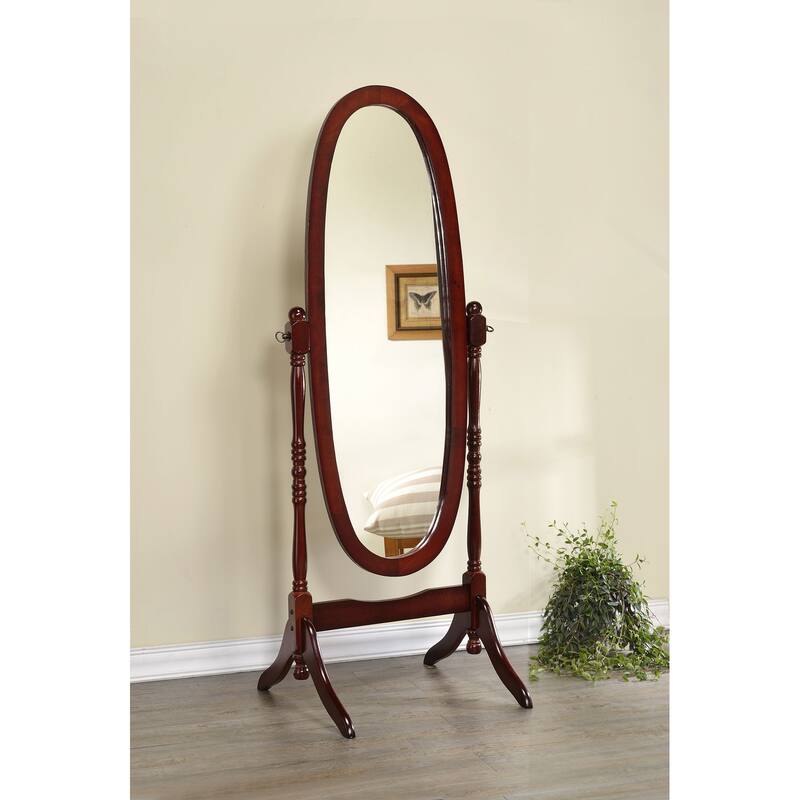 Foyet Wood Adjustable Full Length Cheval Mirror