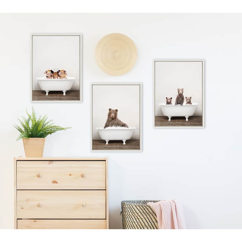 Kate and Laurel Sylvie Three Little Pigs Canvas by Amy Peterson