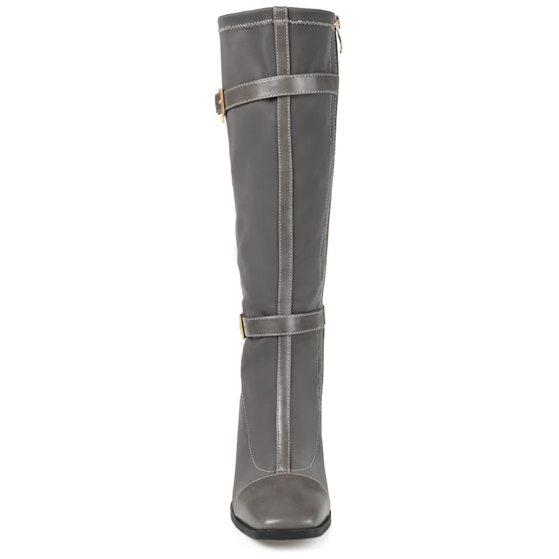 Journee Collection Wide Calf Women's Gaibree Boot - Wide - Grey - 11