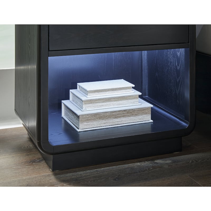 Signature Design by Ashley Rowanbeck Black Nightstand