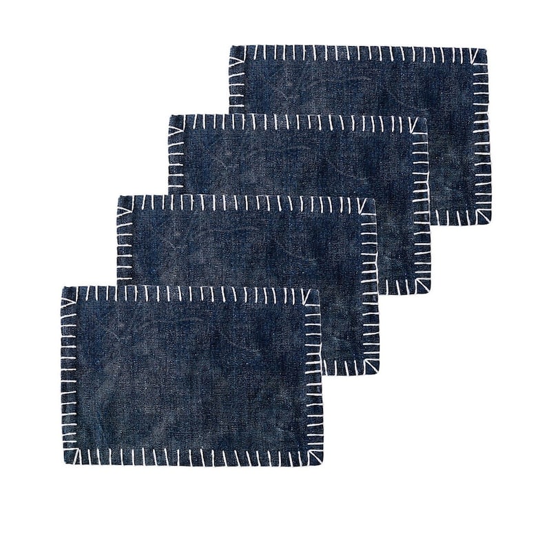 Carter Indigo Placemat Set 4