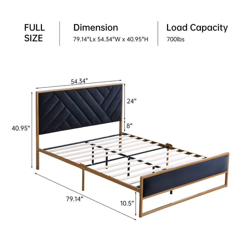 Velvet Platform Bed