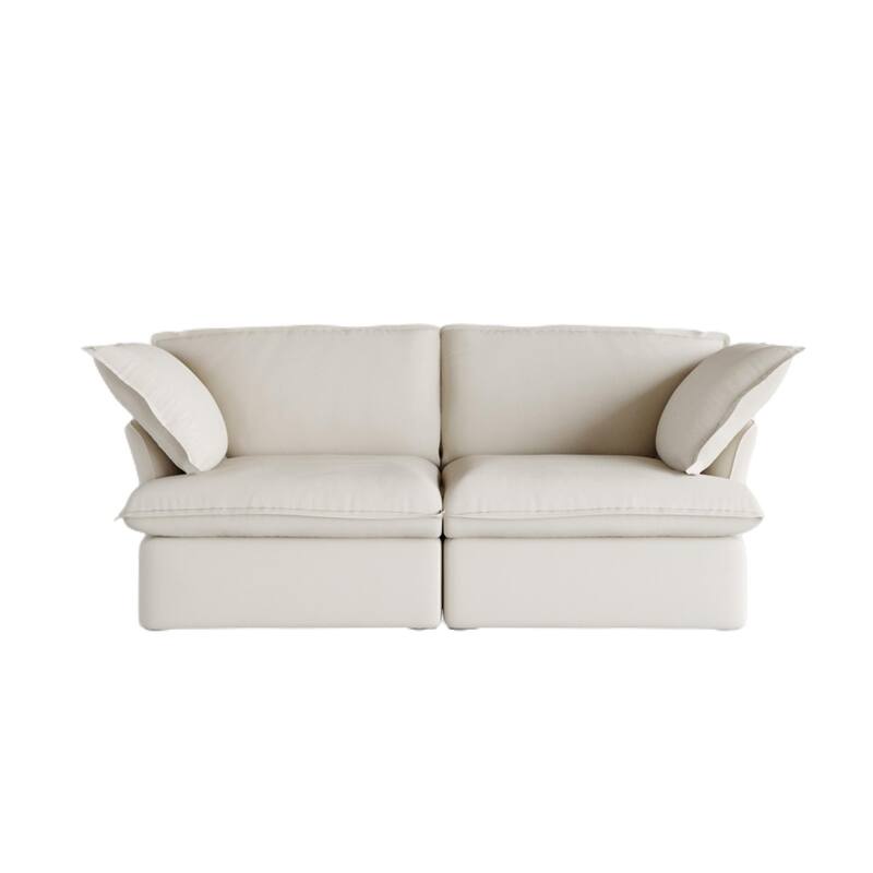 Velvet Sectional Sofa Modern Upholstered Couch Sofa for Living Room